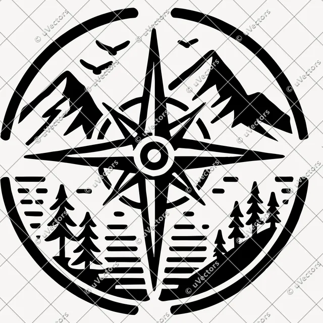 Compass Design 5 SVG
