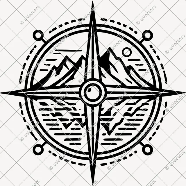 Compass Design 7 SVG
