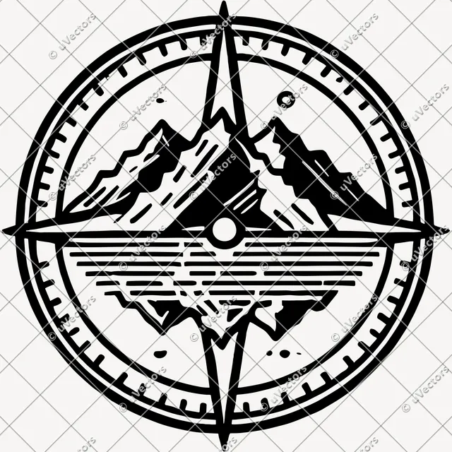 Compass Design 8 SVG
