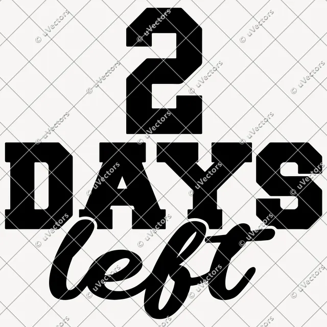 Days Countdown Design 2 SVG