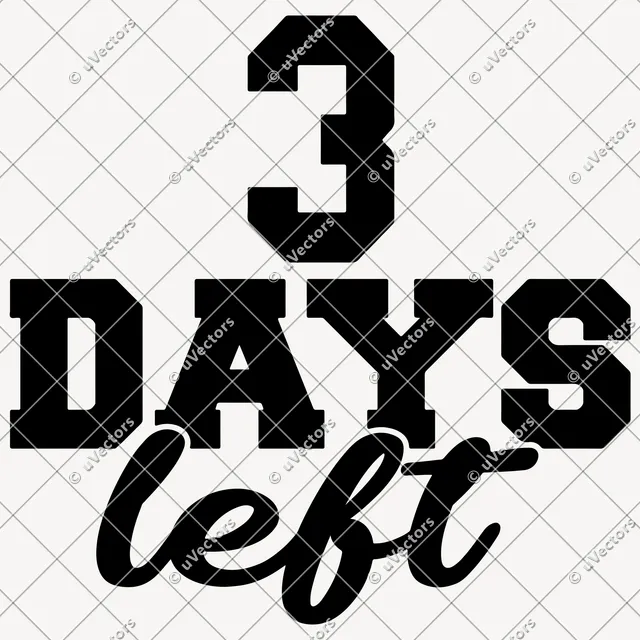 Days Countdown Design 3 SVG