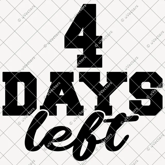 Days Countdown Design 4 SVG