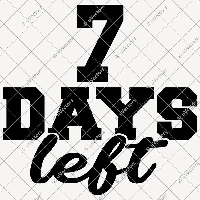 Days Countdown Design 7 SVG