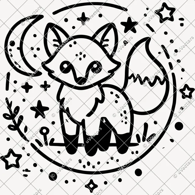 Fox Design 1 SVG