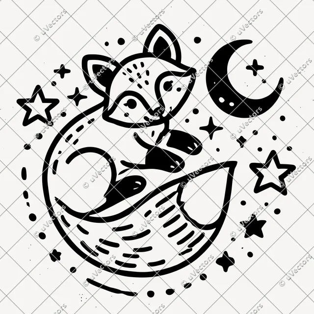 Fox Design 12 SVG