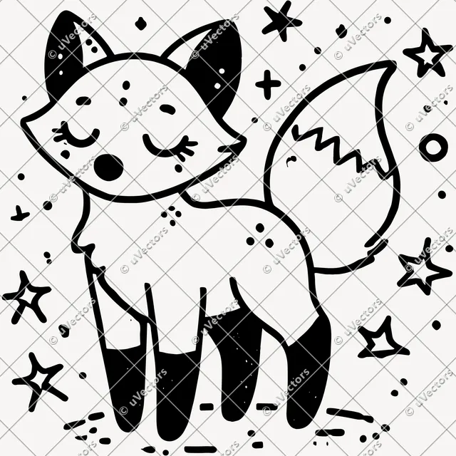 Fox Design 17 SVG