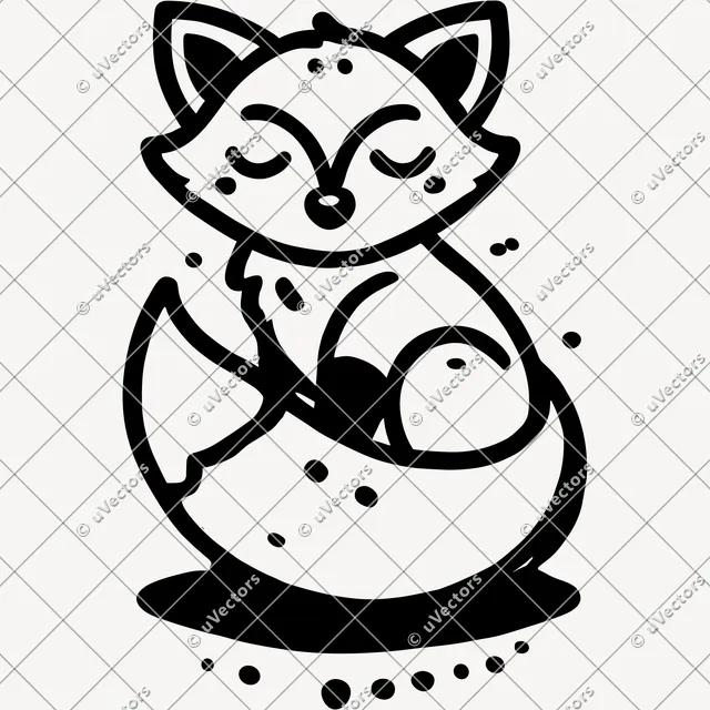 Fox Design 7 SVG