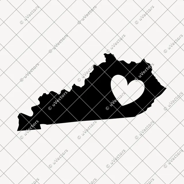 Heart Solid Kentucky SVG