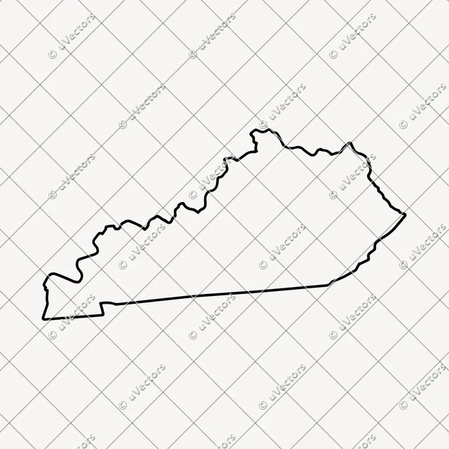 Outline Kentucky SVG