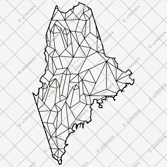 Lineart Maine SVG