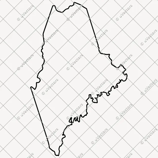 Outline Maine SVG