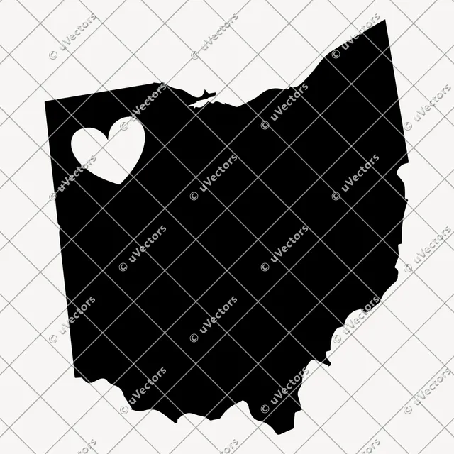 Heart Solid Ohio SVG