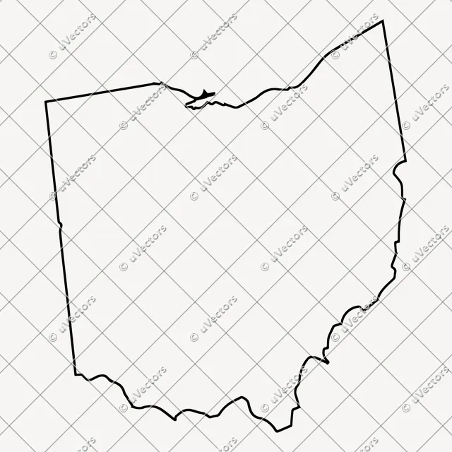 Outline Ohio SVG