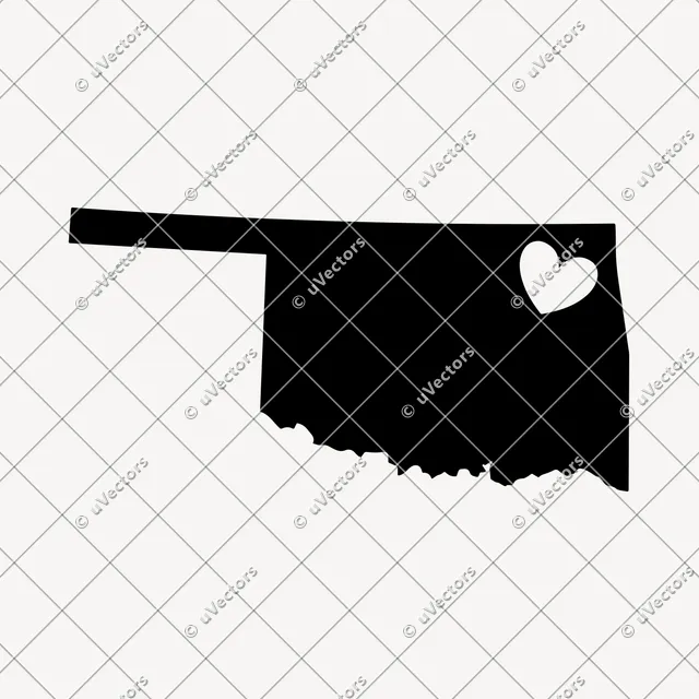 Heart Solid Oklahoma SVG