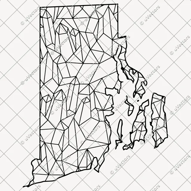 Lineart Rhode Island SVG