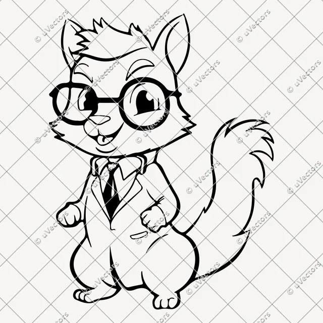 Squirrel Design 2 SVG