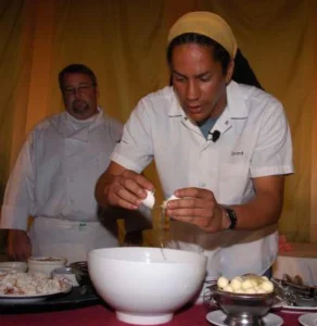 chef preparing a dish