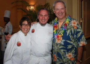 close up of chefs smiling