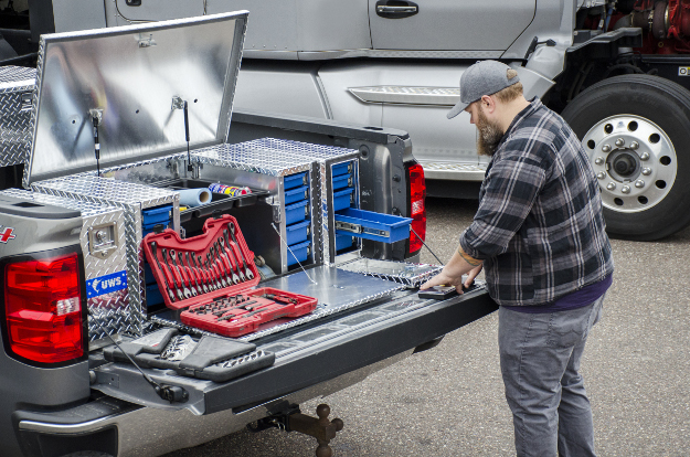 Pick Up Truck Tool Boxes  Electrical Work Truck Setup