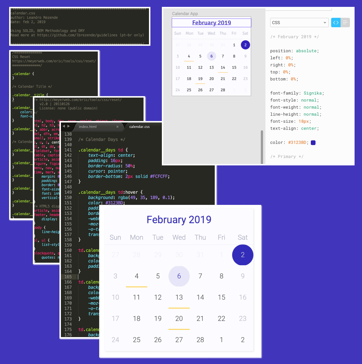 Calendar app