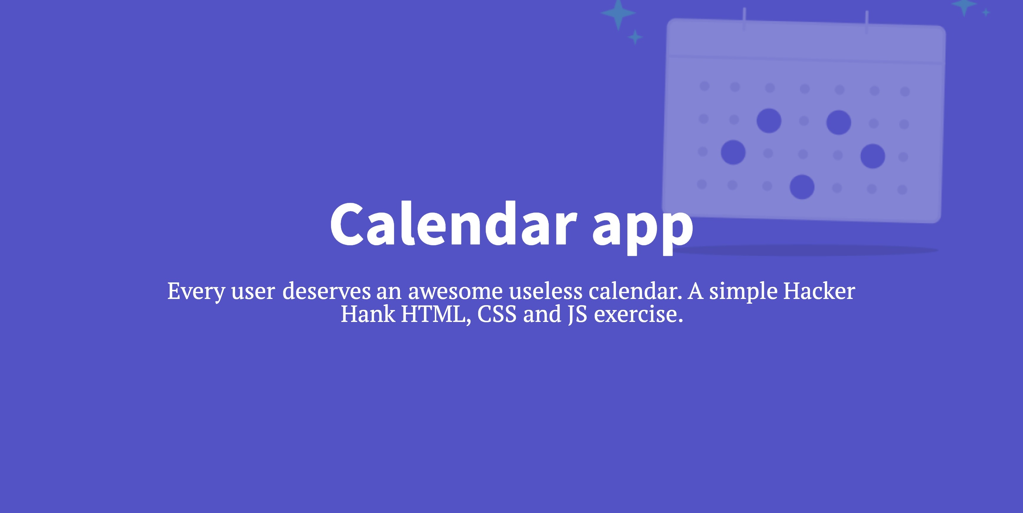 Calendar app