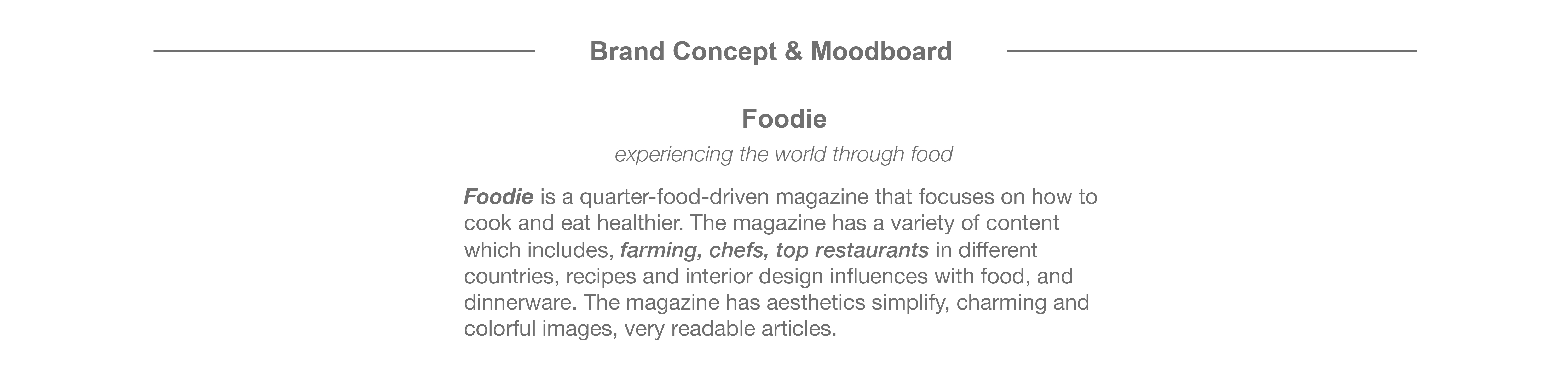 Magazine-Foodie | Publication