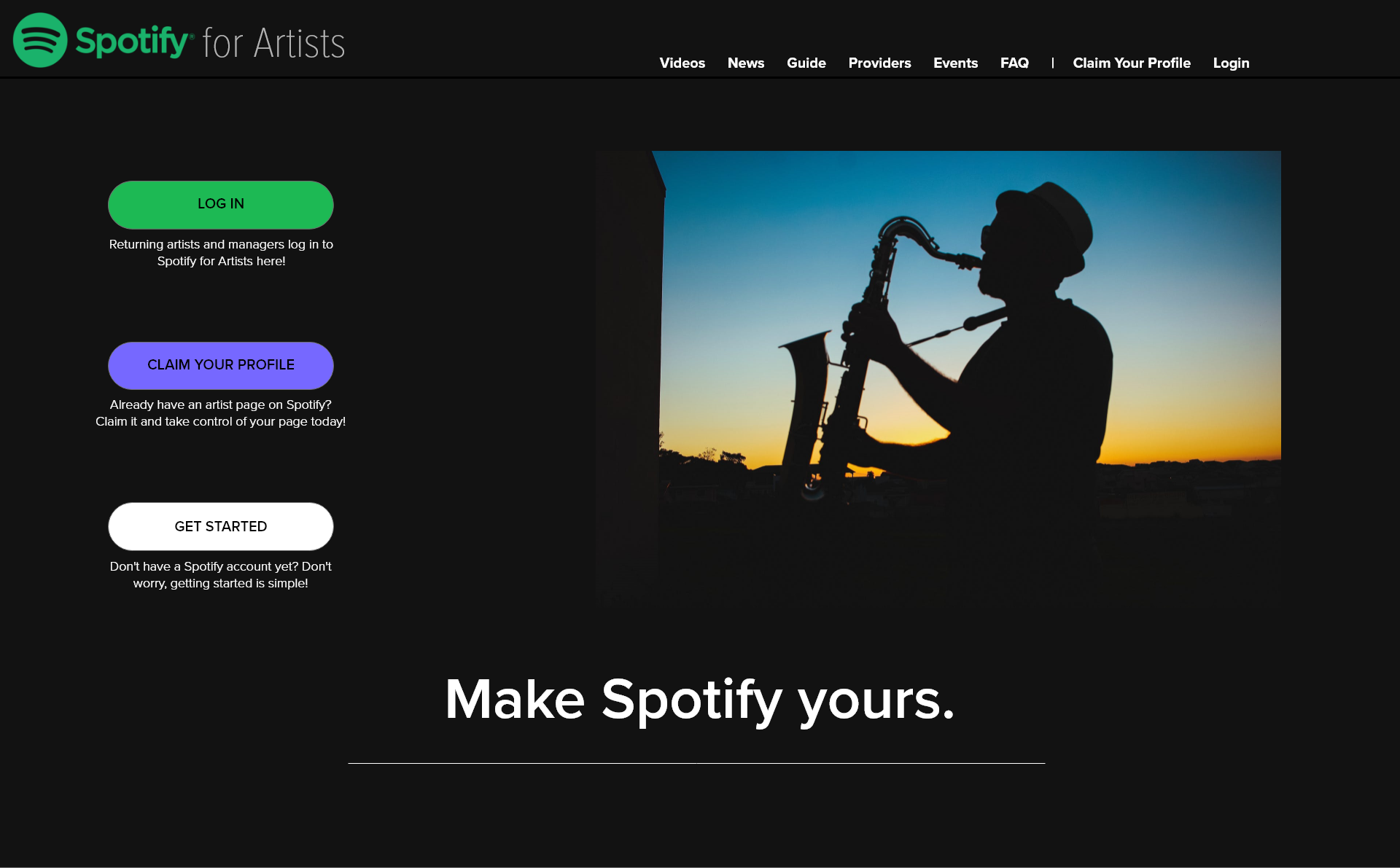 spotify for artists app download