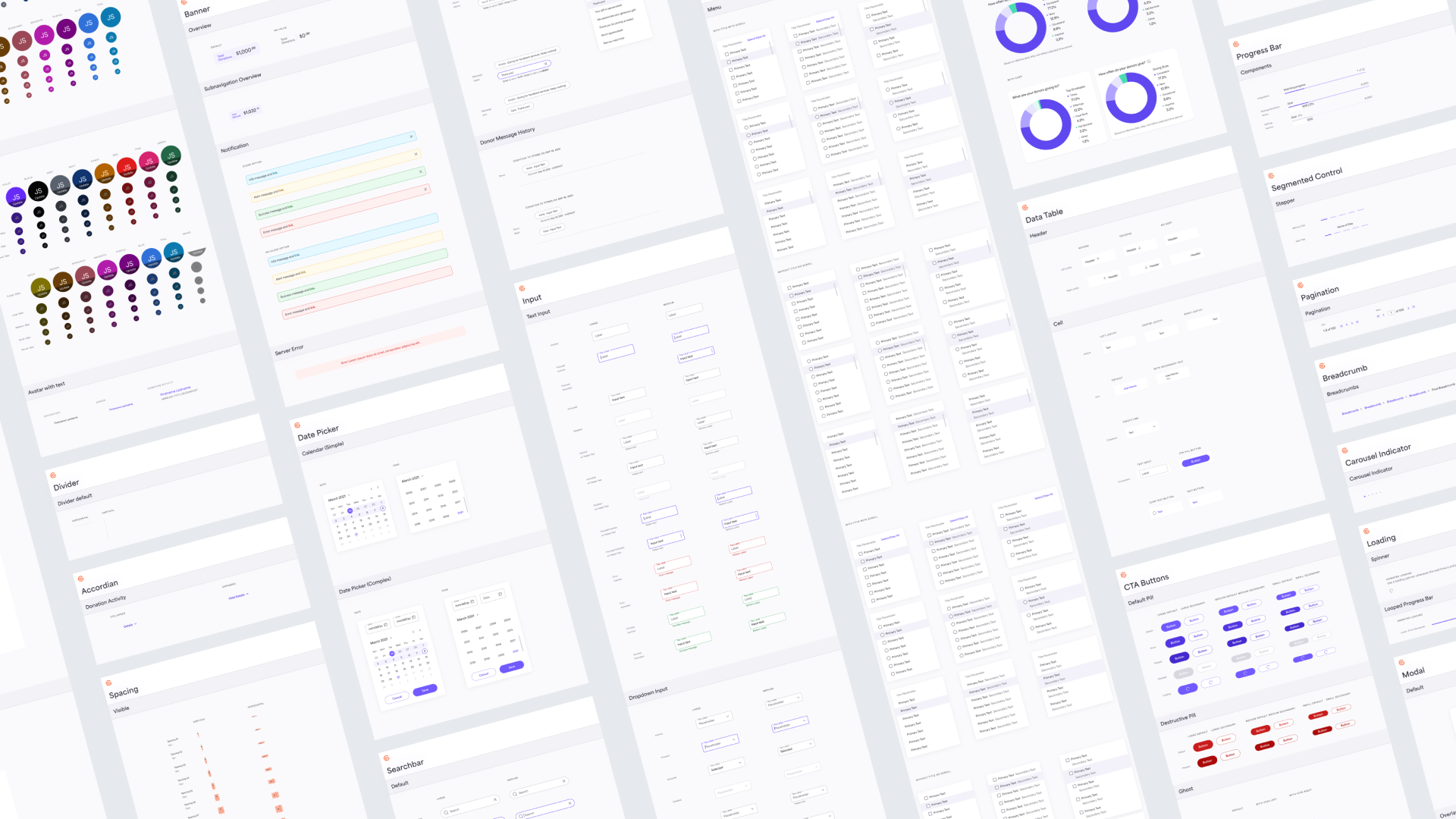 Building a design system: Givelify Analytics Studio