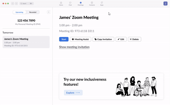 Zoom Accessibility Redesign