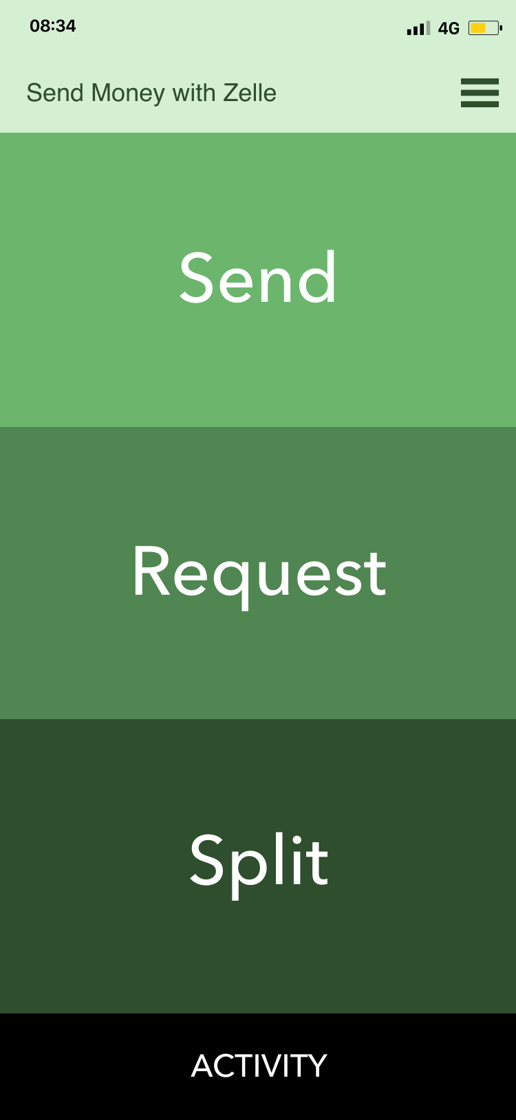 Screen design displayed in a mockup