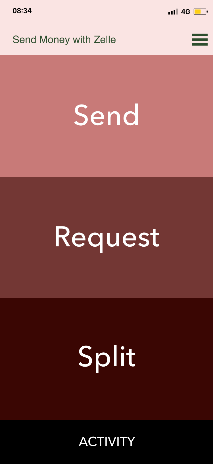 Screen design displayed in a mockup