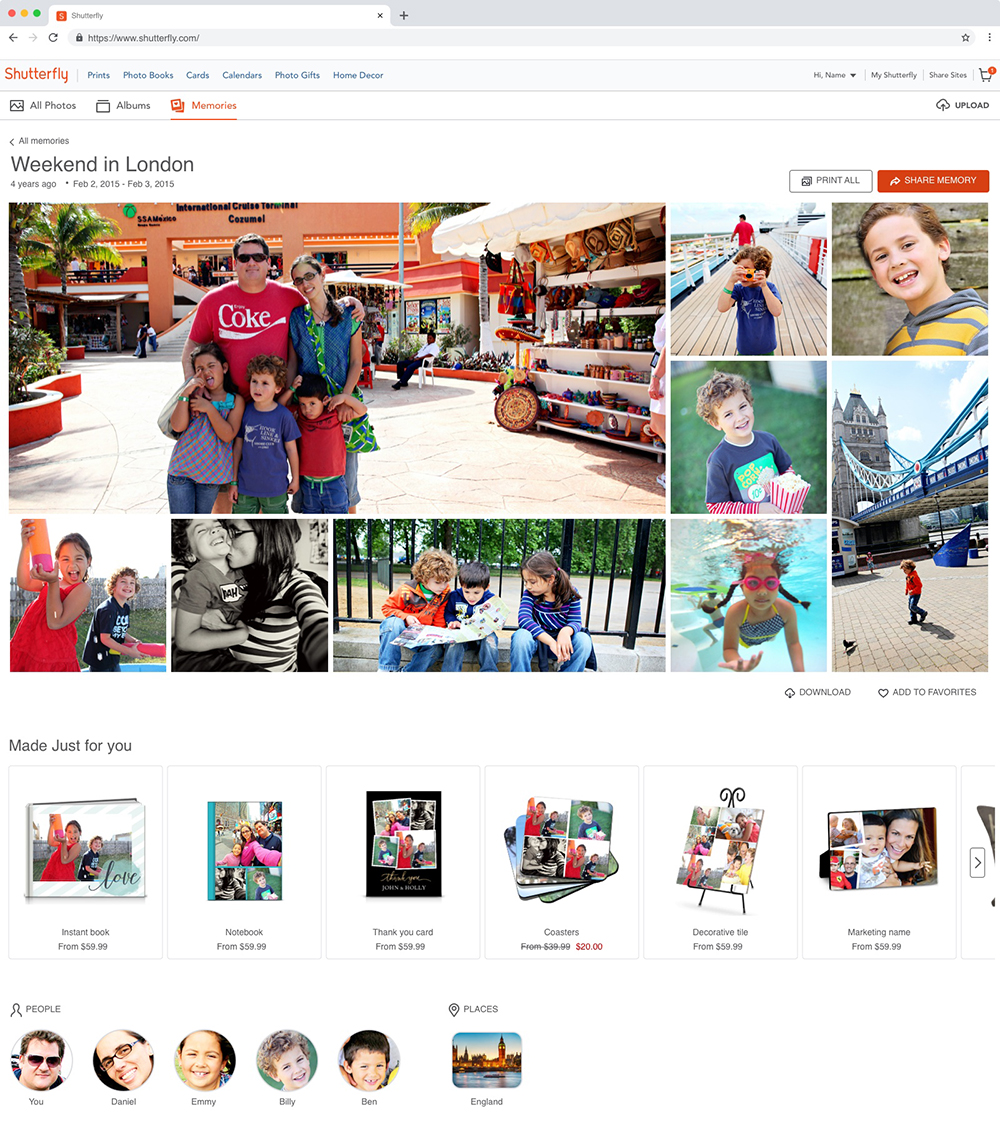 Memories UX Redesign