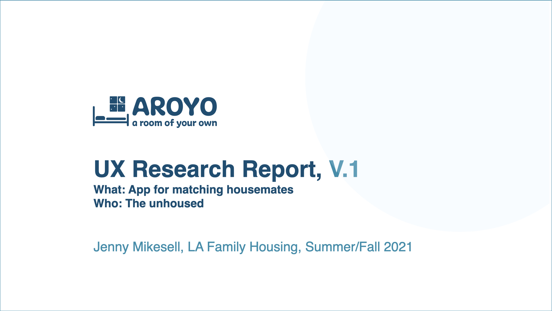 AROYO - Shared Housing Web Application
