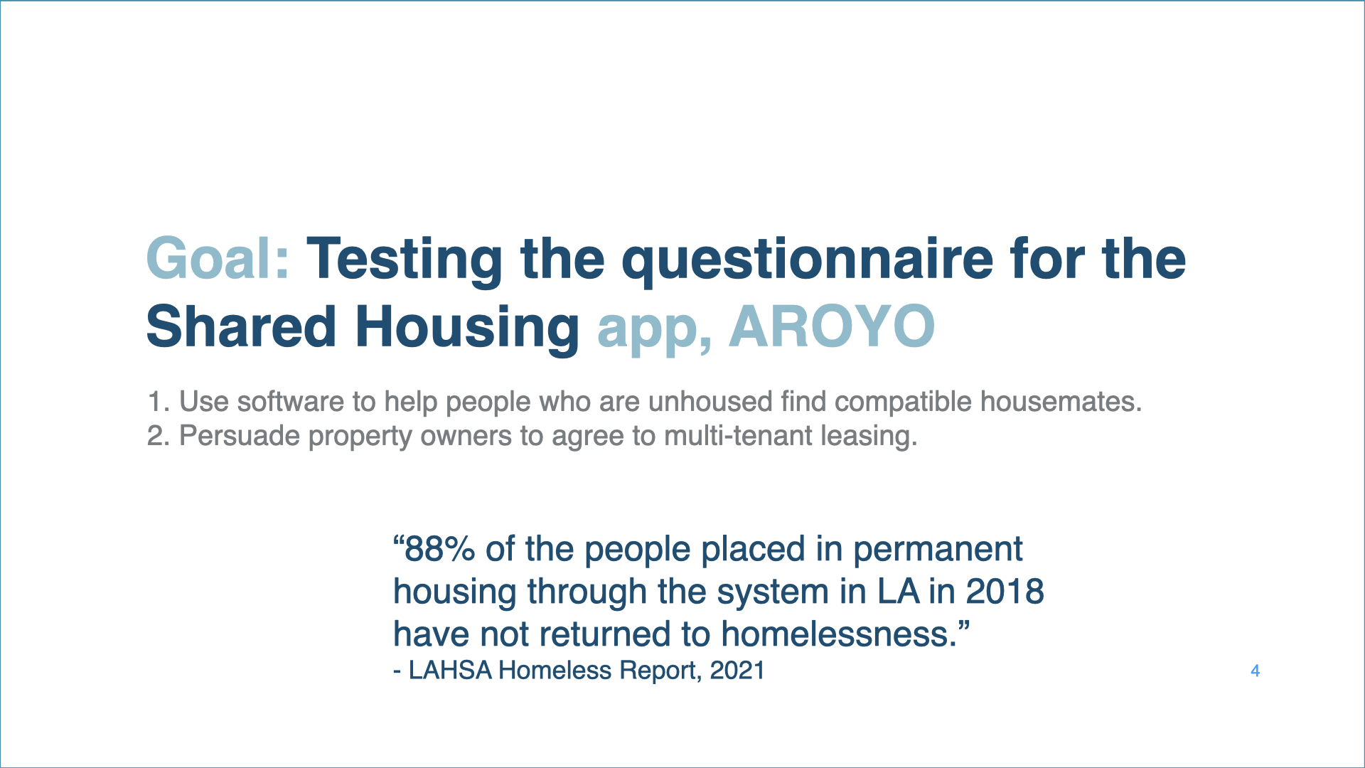 AROYO - Shared Housing Web Application