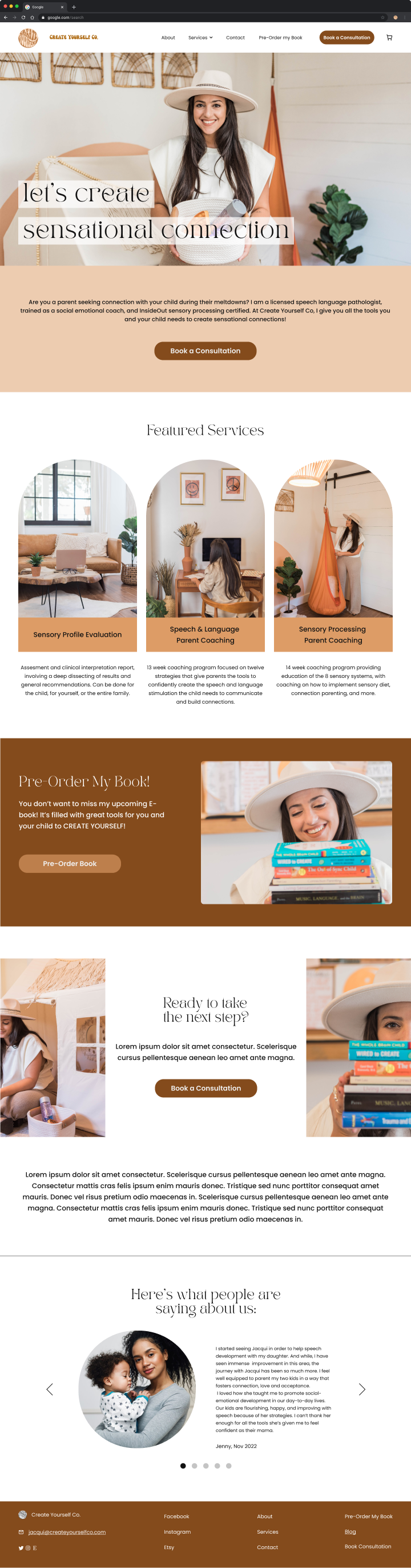 Screen design displayed in a mockup