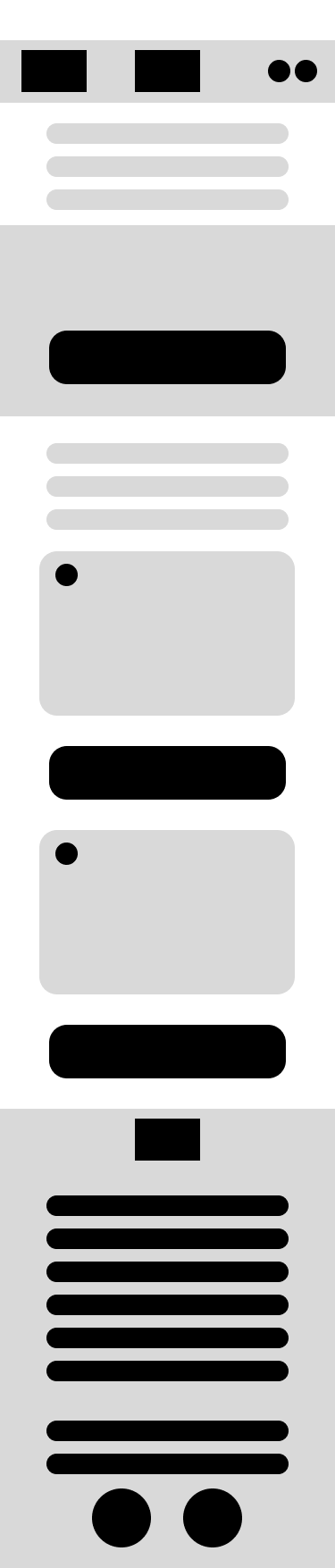 Screen design displayed in a mockup