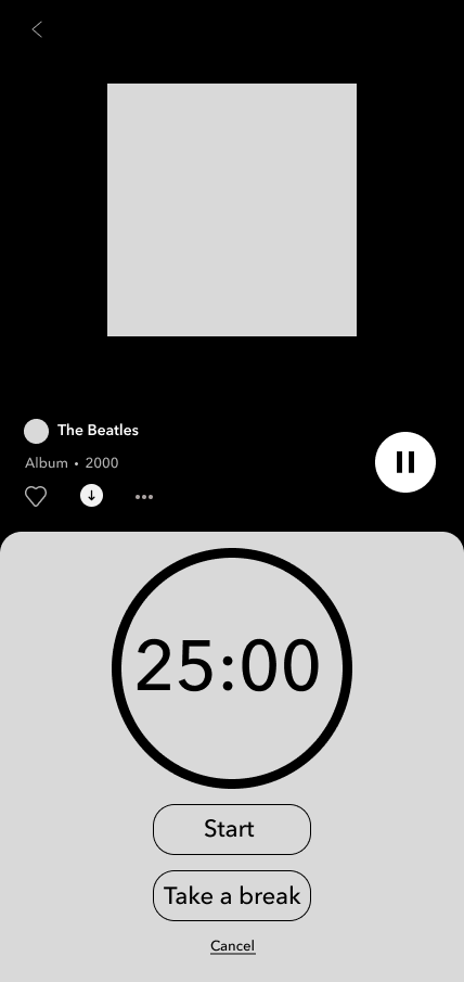 Screen design displayed in a mockup
