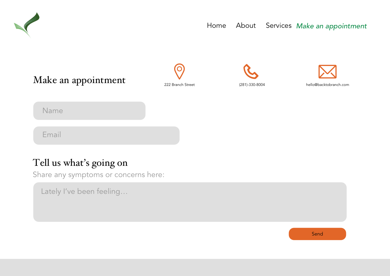 Screen design displayed in a mockup
