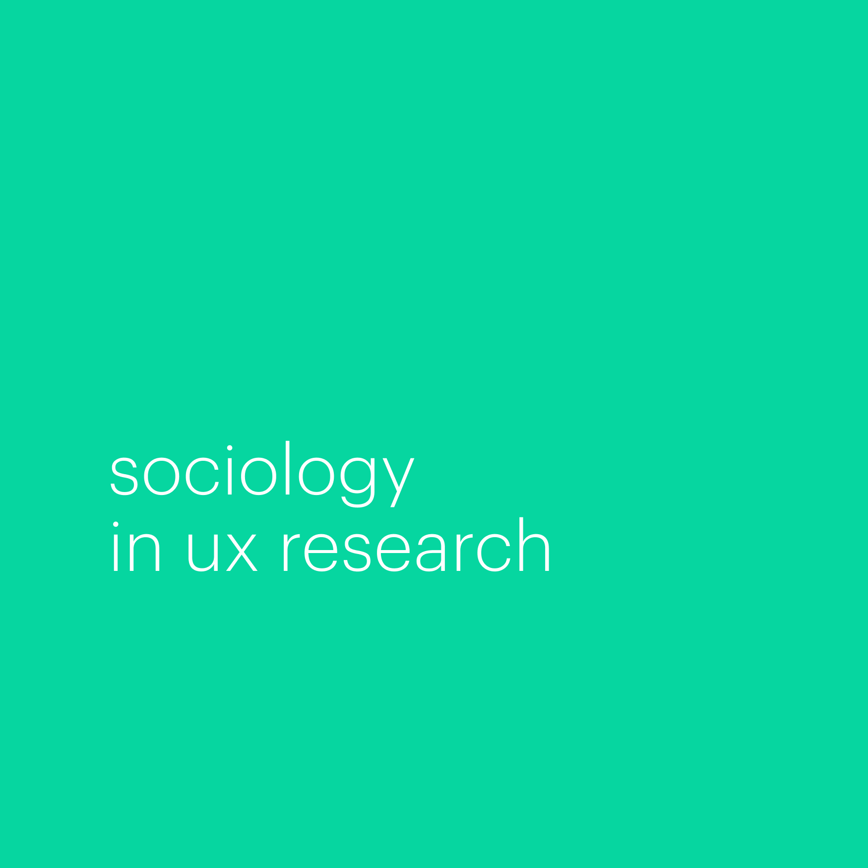 Blog: Sociology