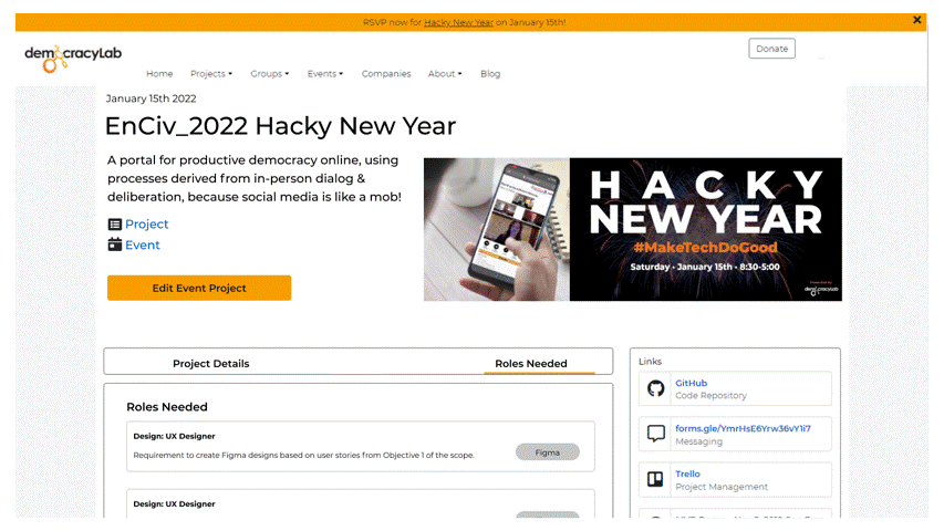Hackathon RSVP