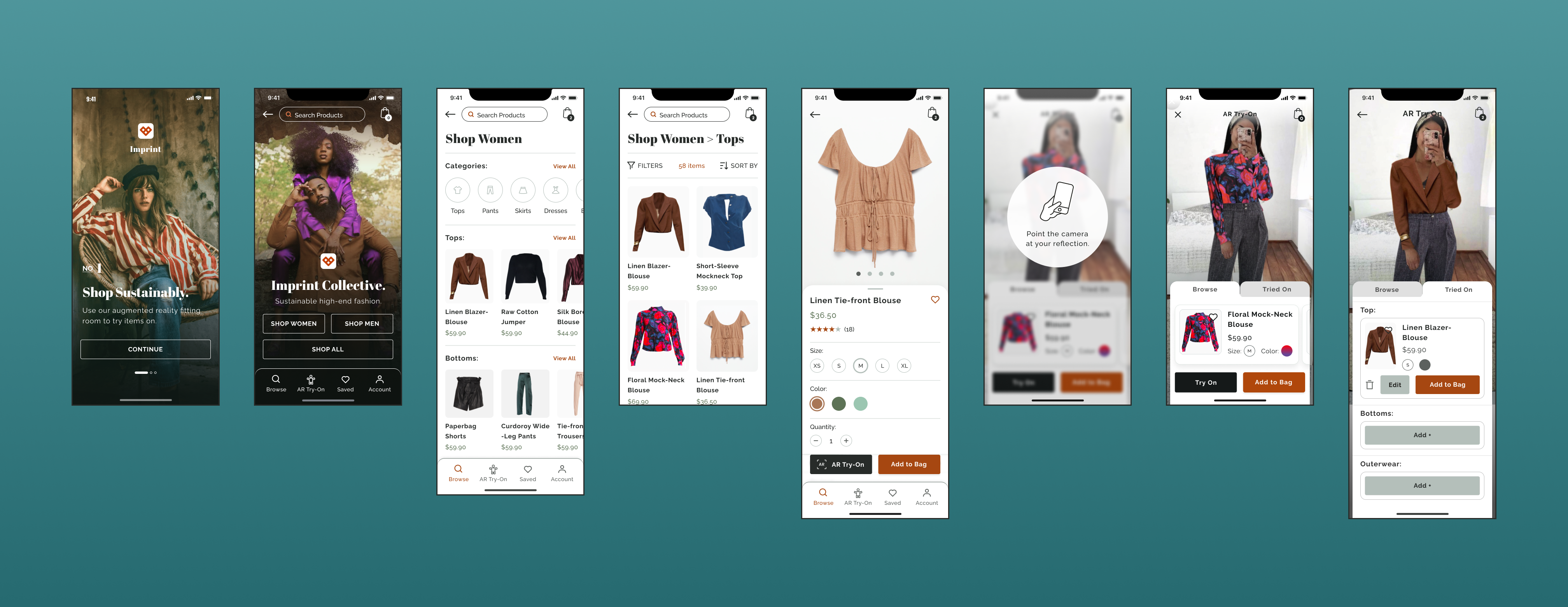 Jaqueline's UI/UX Design Portfolio - AR Fitting Room