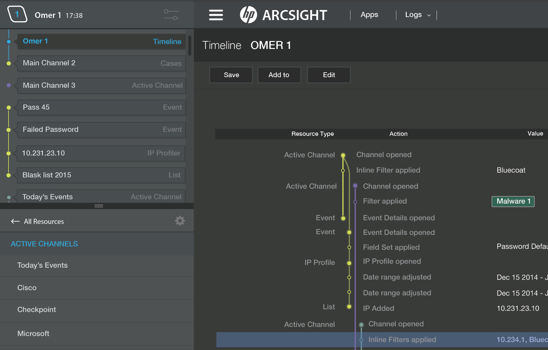 HP Archsight ESM