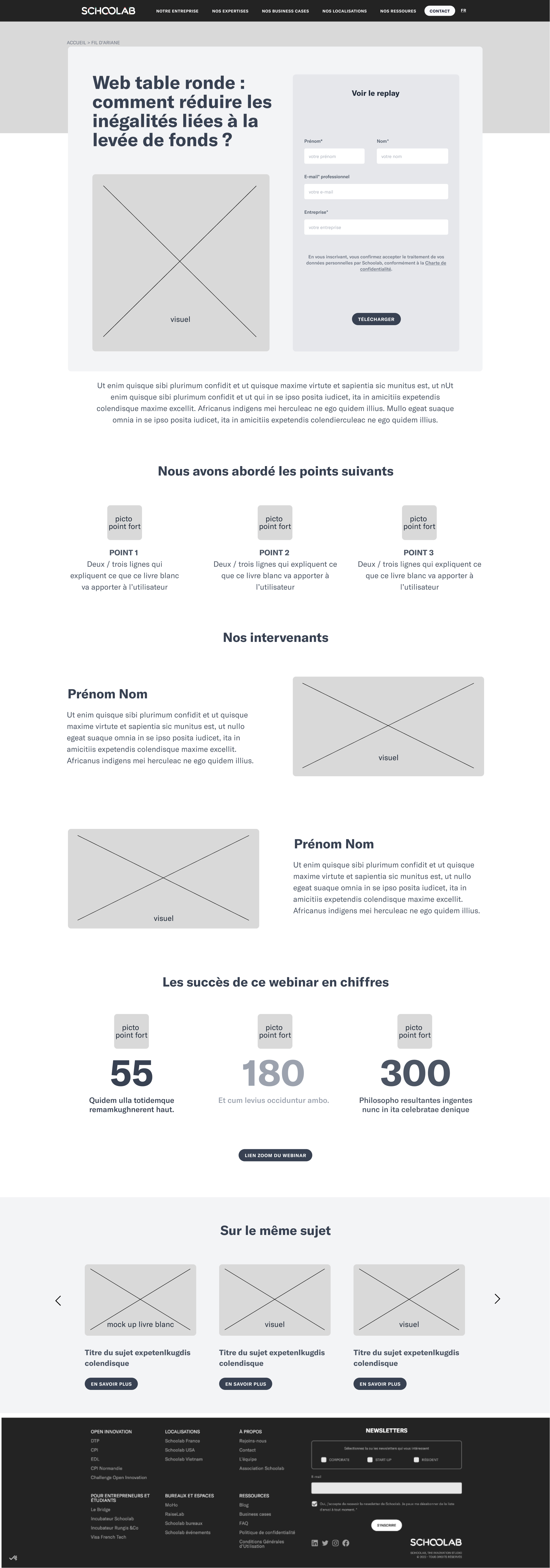 Screen design displayed in a mockup