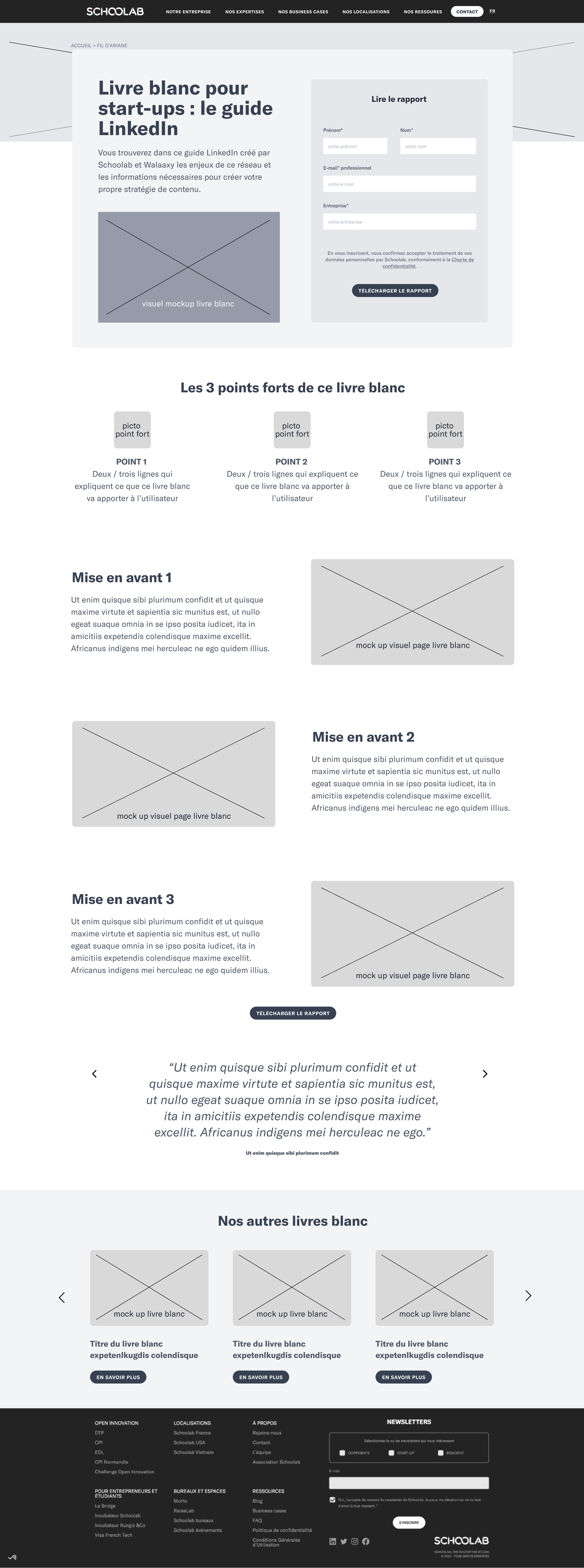 Screen design displayed in a mockup