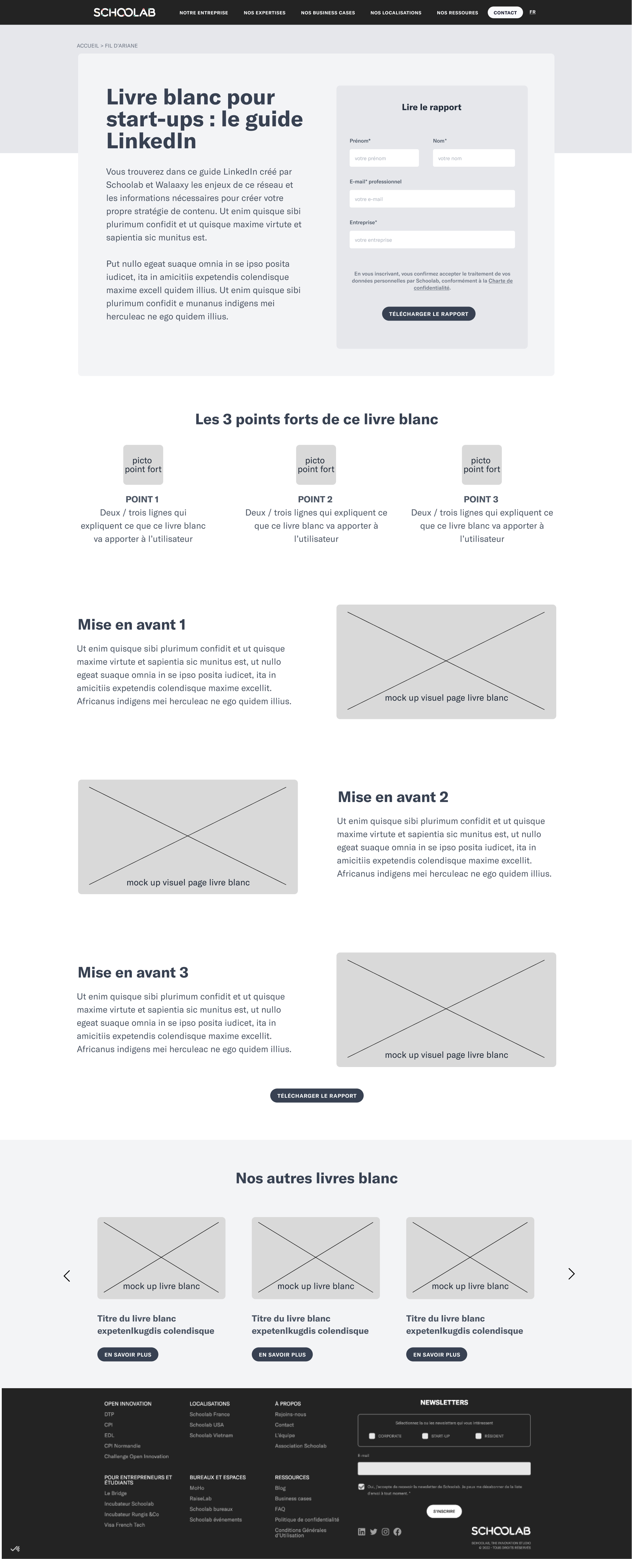 Screen design displayed in a mockup