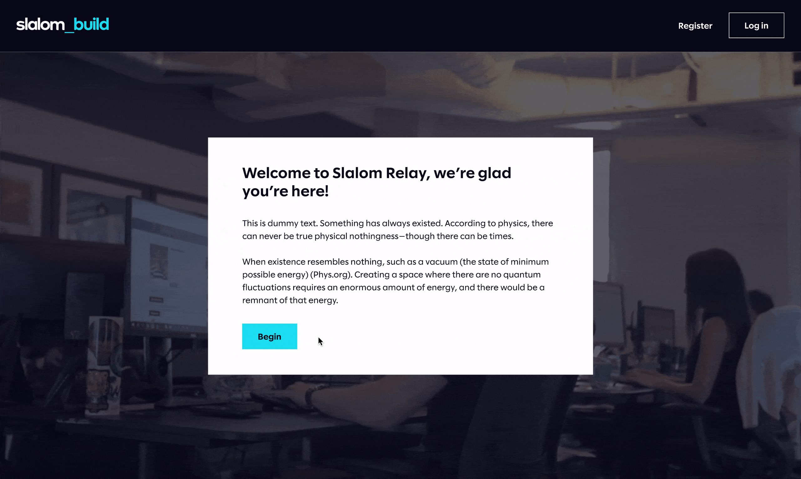 Slalom Relay