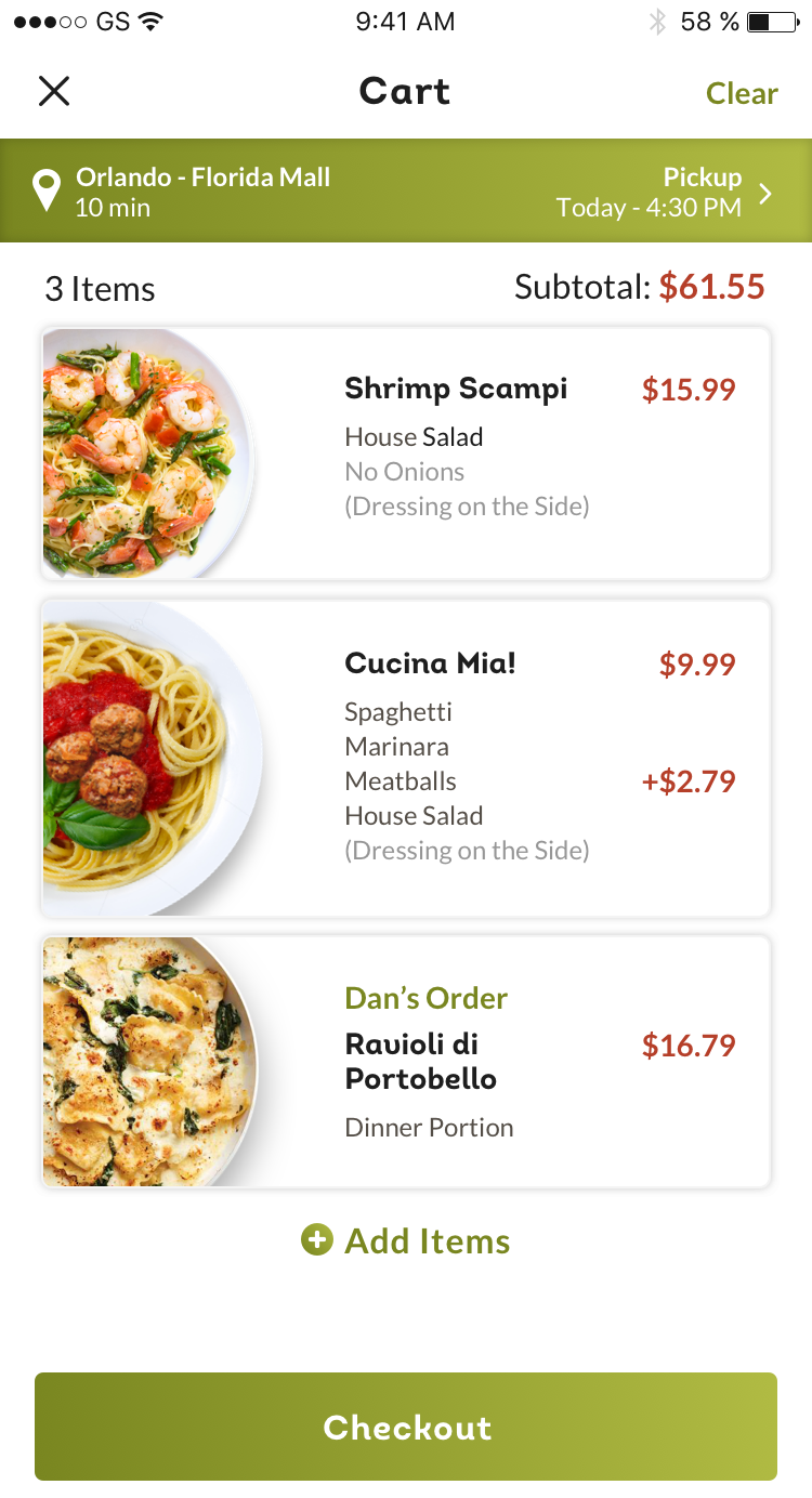 Crafting a New UI Experience for Olive Garden Restaurants