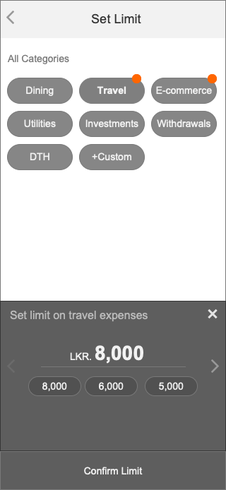 Screen design displayed in a mockup