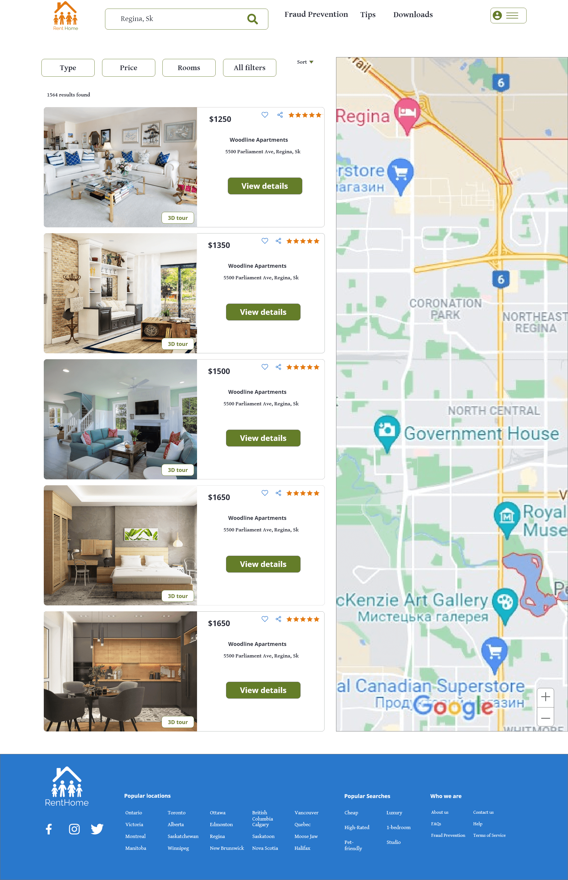 Screen design displayed in a mockup