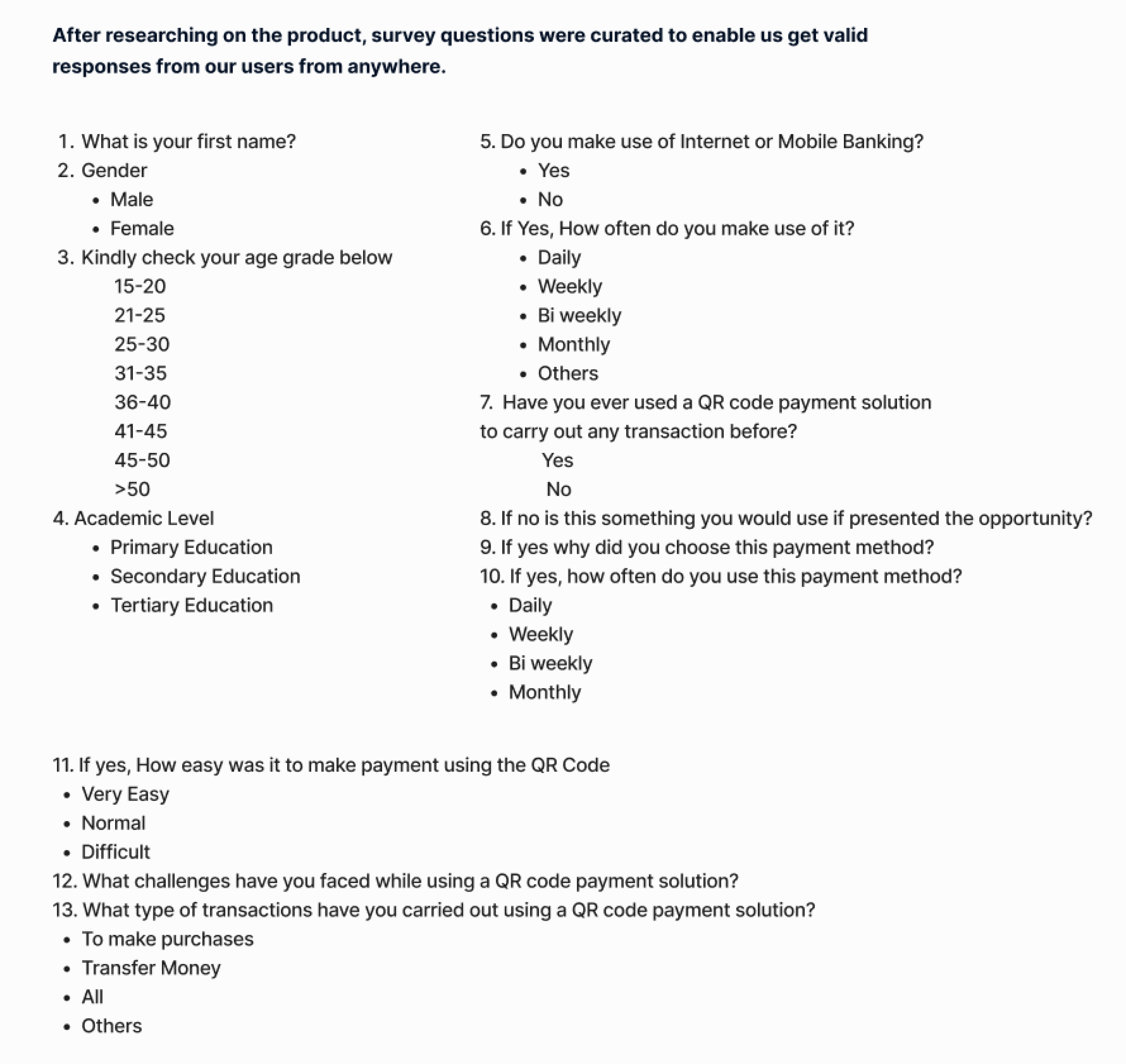Optiq (A QR Payment Solution)